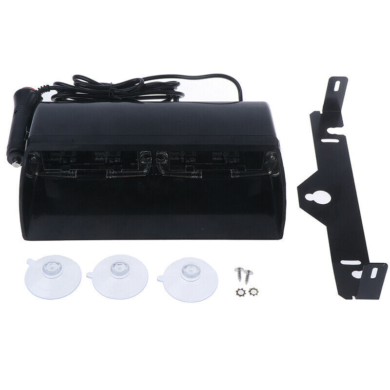 Blue White 16 LED Car Truck Dash Flash Emergency Warning Strobe Light  lsLD. LQ