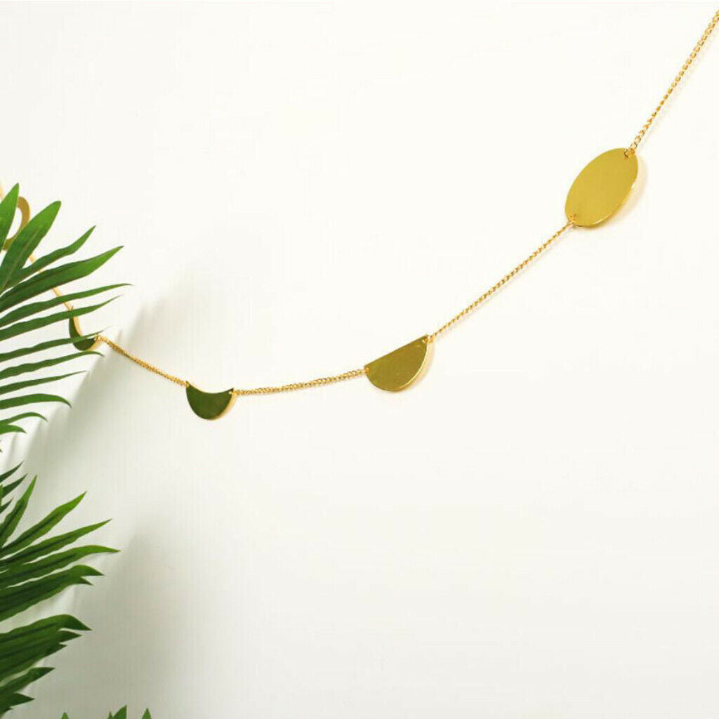 Birthday Party Decor Golden Shiny Garland 9pcs for Festival Home Decor