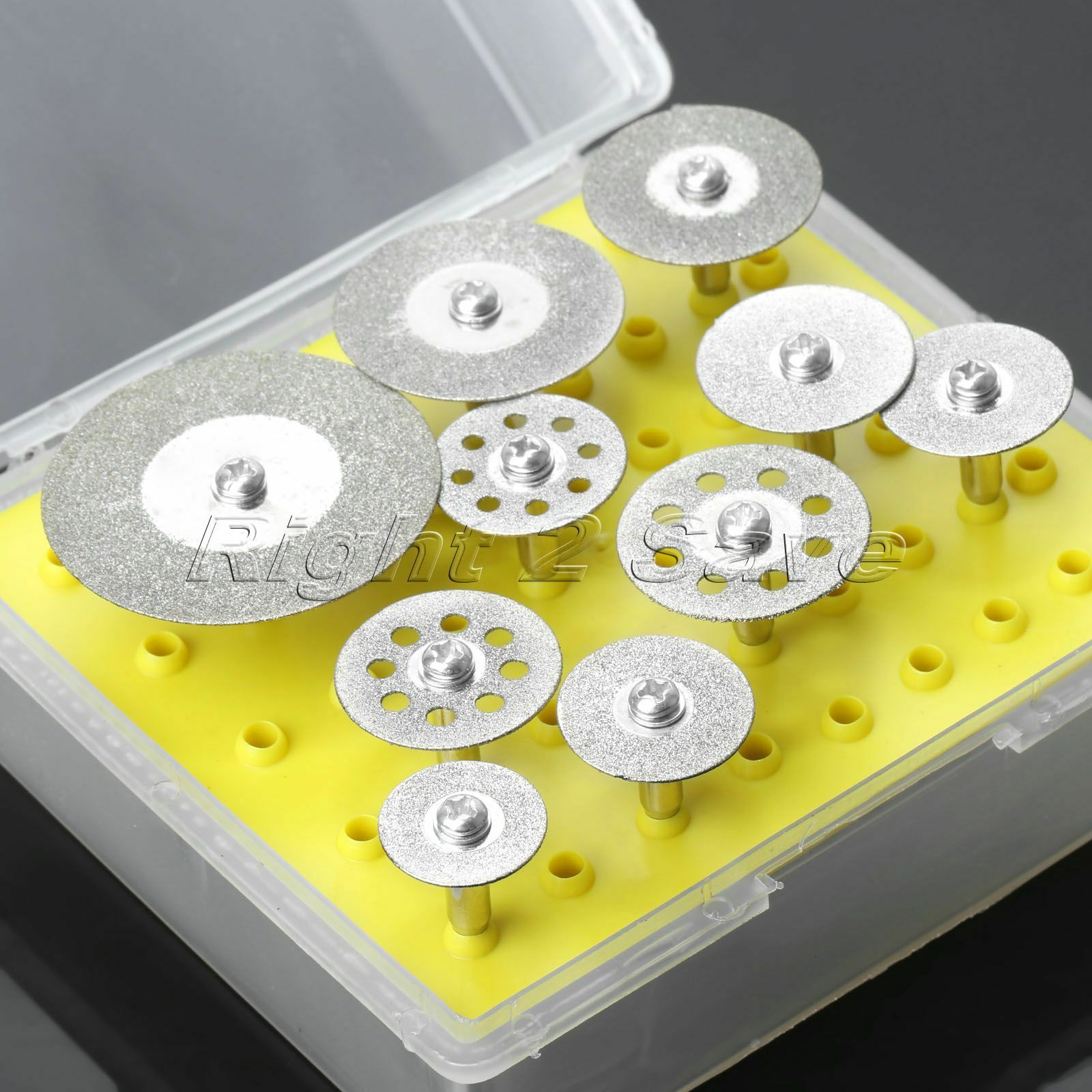 10 x Diamond Saw Cut Off Discs Wheel Blade Mini Drill Wheel Set for Rotary Tool
