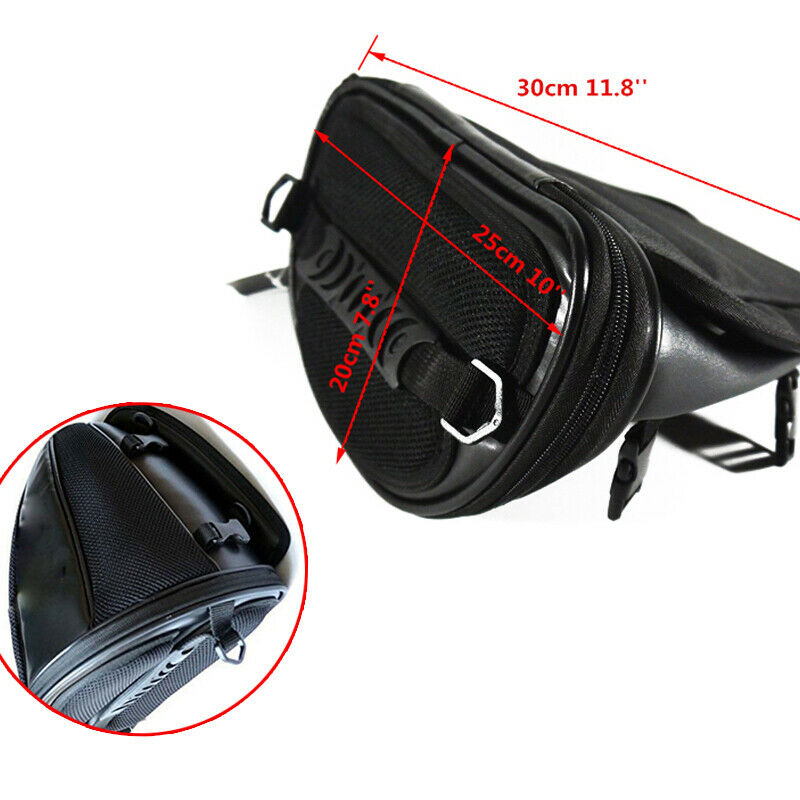 Motorcycle Dirt Pit Bike Waterproof Back Seat Rear Carry Luggage Tail Saddle Bag
