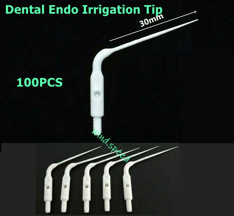 100pcs Dental Endo Irrigation Tips Soak Sterile For KaVo VDW Air Sonic Handpiece