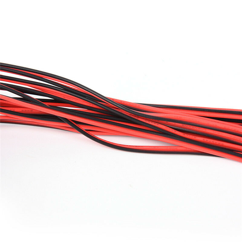 2Pin 10m Cars Motorcycle Electric Wire Cable Red/Black Connector For Led .l8