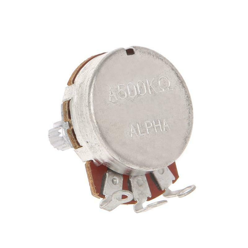 A500K Potentiometer Splined Pot Electric Guitar Bass Effect Amp Tone Volume