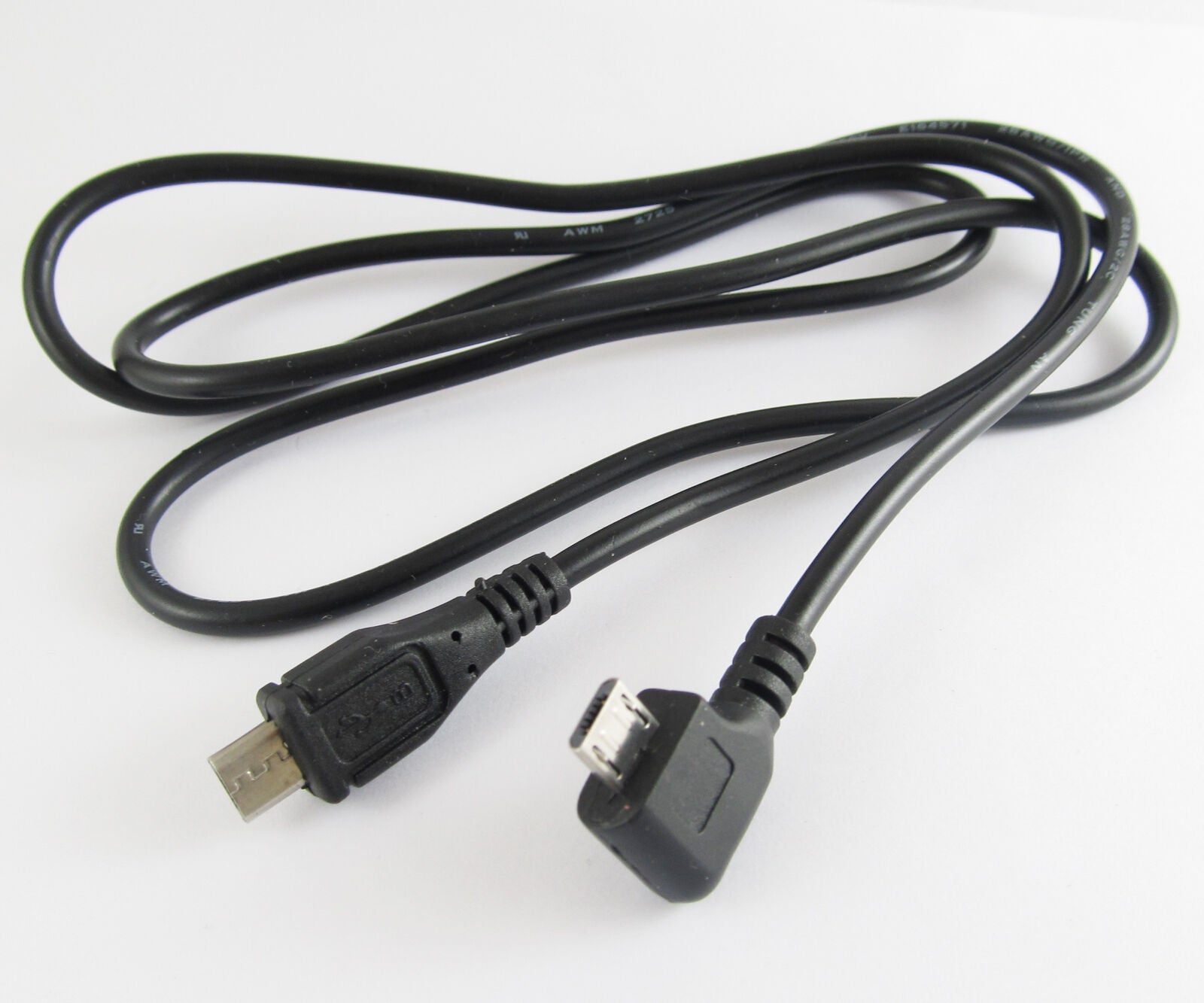 1pc new Right Angle Micro 5 Pin USB Male To Micro 5pin USB Male Cable 1M