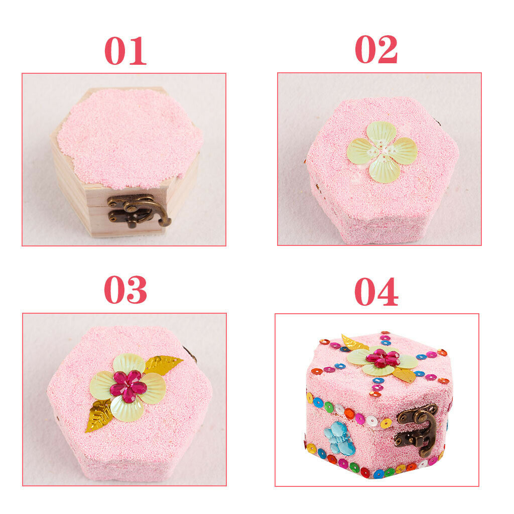 3x Jewelry Box w/ Lock Retro Style Necklace Storage Box Organizer Accessory