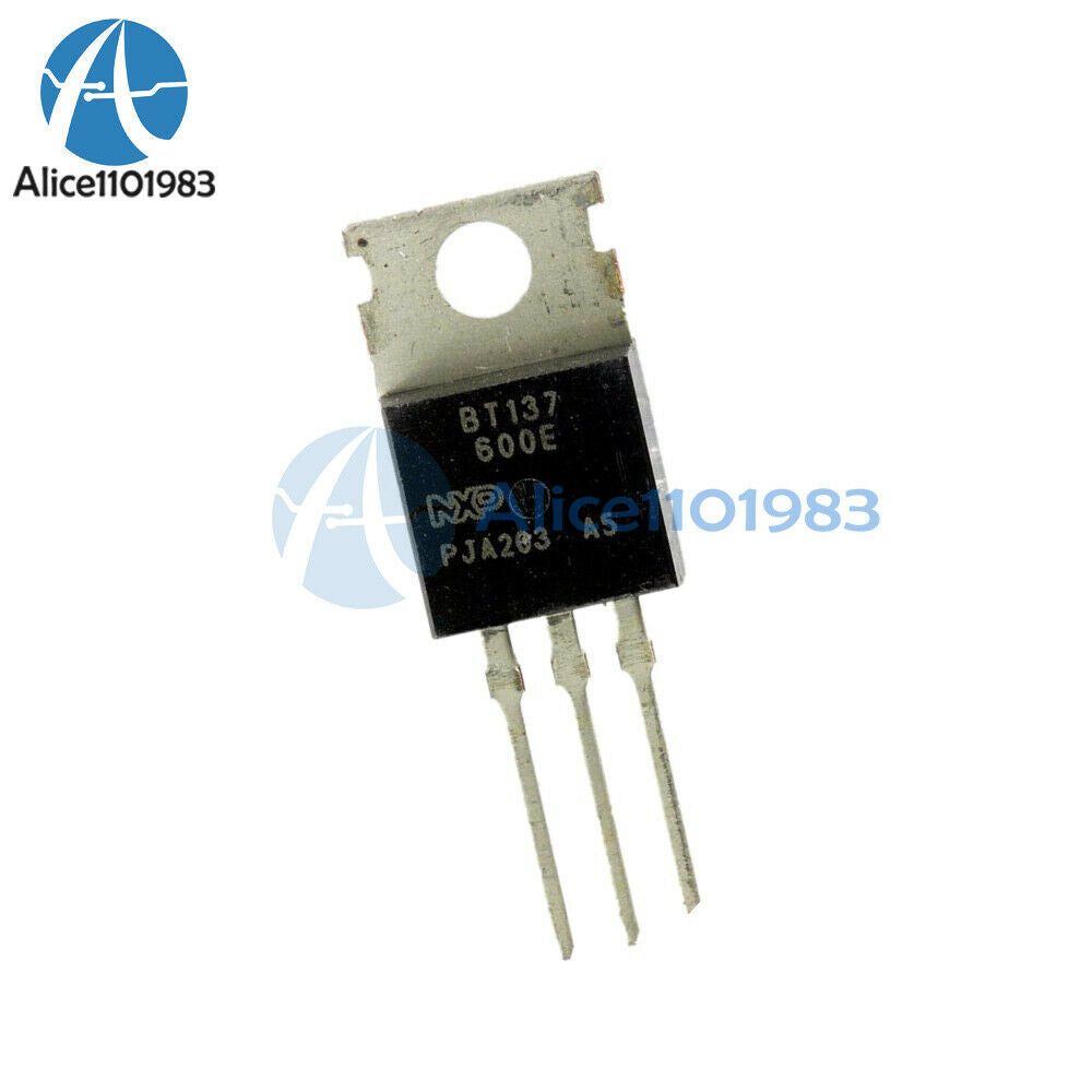 20PCS BT137-600E TO-220 BT137 600V 8A Triacs Thyristor BT137