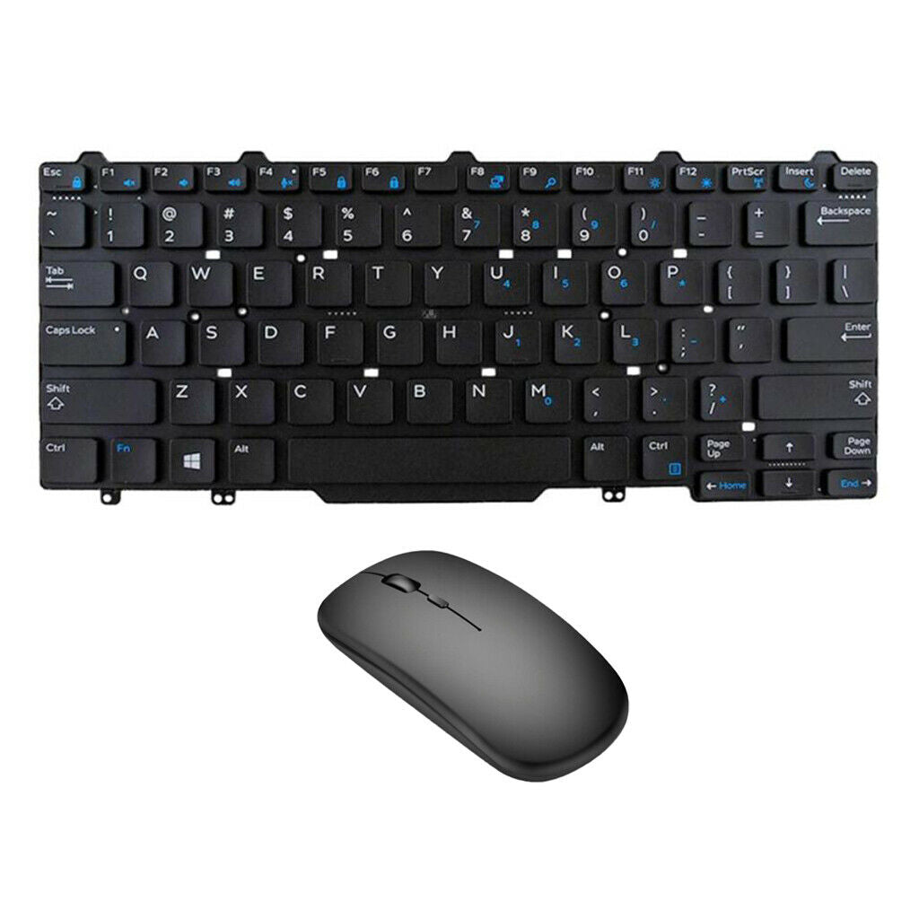 English Keyboard Laptop Computer Keyboard Laptop + Wireless Mouse For  Latitude