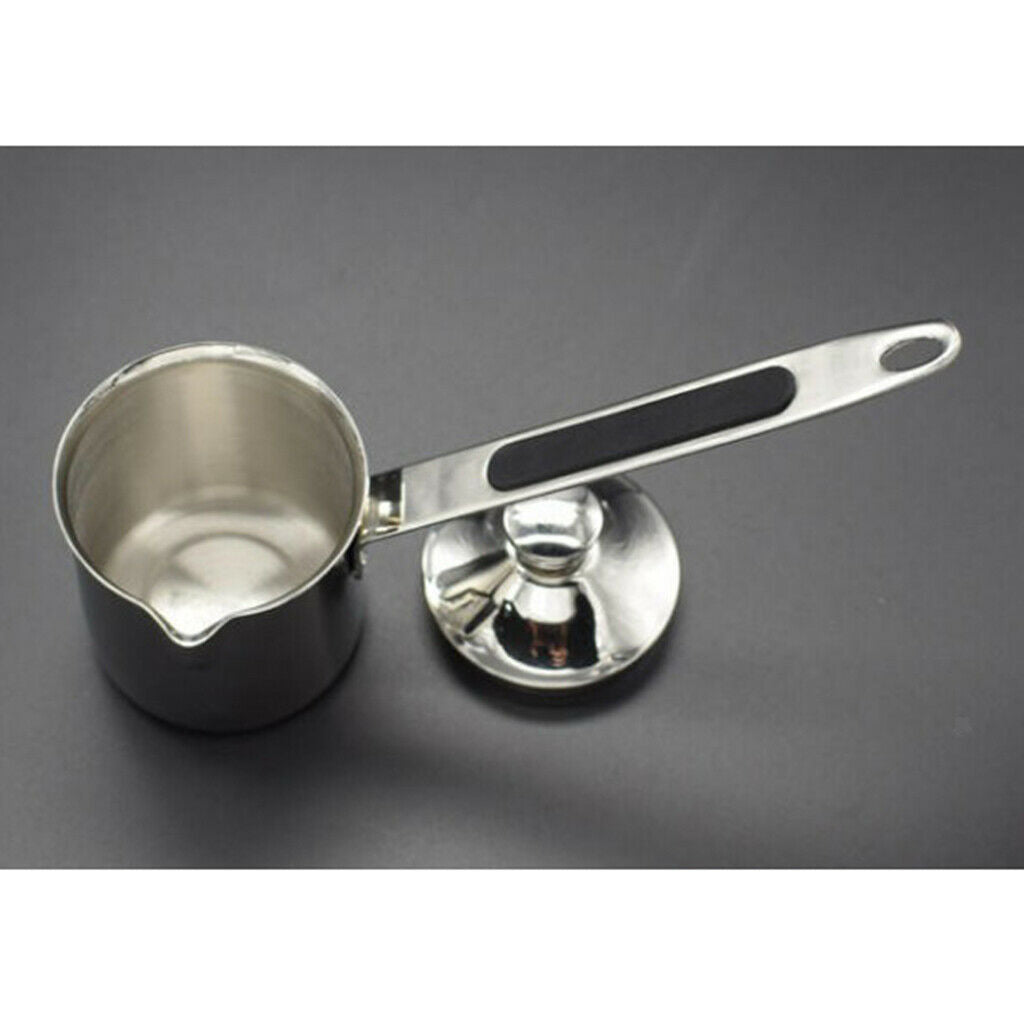 2Pcs 200ml Capacity Stainless Metal Turkish Coffee Pot Pitcher with