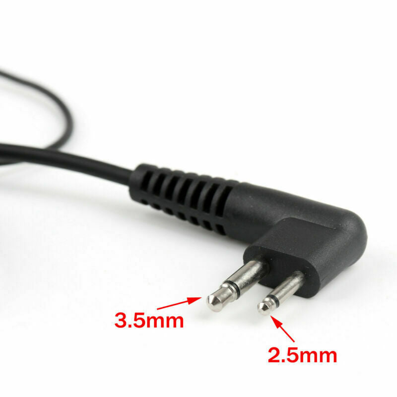 1x Security G-Shape Headset Earpiece 2 Pin Mic  Radio For CP040 GP300 UU