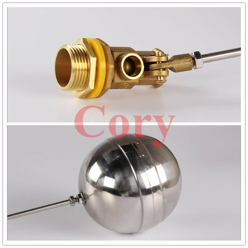 1pcs Float Switch Stainless Steel Brass 3/4" Male Thread liquid Water Sensor