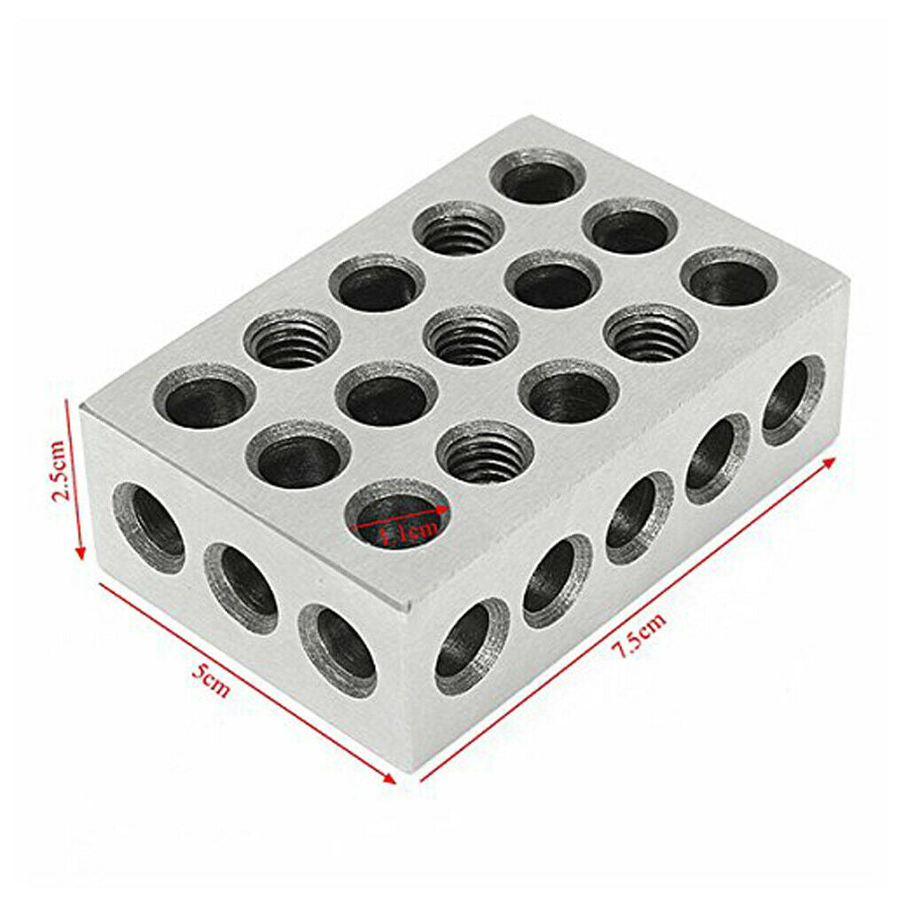 1 pair of block parallel blocks contains 23 holes (5) 3 / 8-16 threaded holes