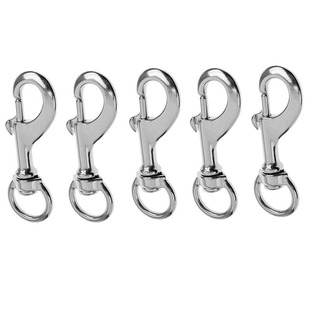 5Pcs Scuba Diving Clip - Marine Clips Key Chain for Saltwater Use - Corrosion