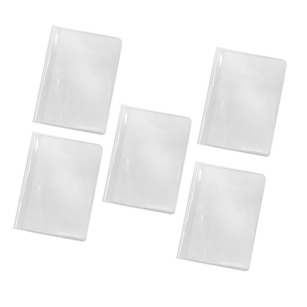 5x Travel Clear Waterproof Passport Holders Credit Card Cover Organizer