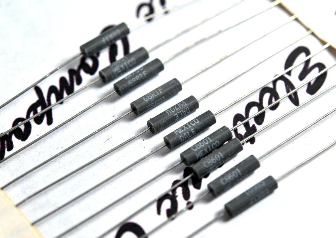 10pcs - DALE RW70U 68.1R (68R1) 1% 1W  MIL Resistor - NOS
