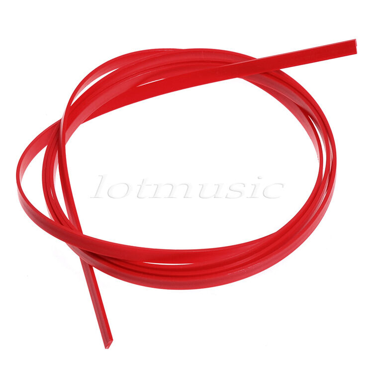 Combined(6mm+2mm) Width 5 Feet Red ABS Bindings Purfling Strips For Guitar Parts