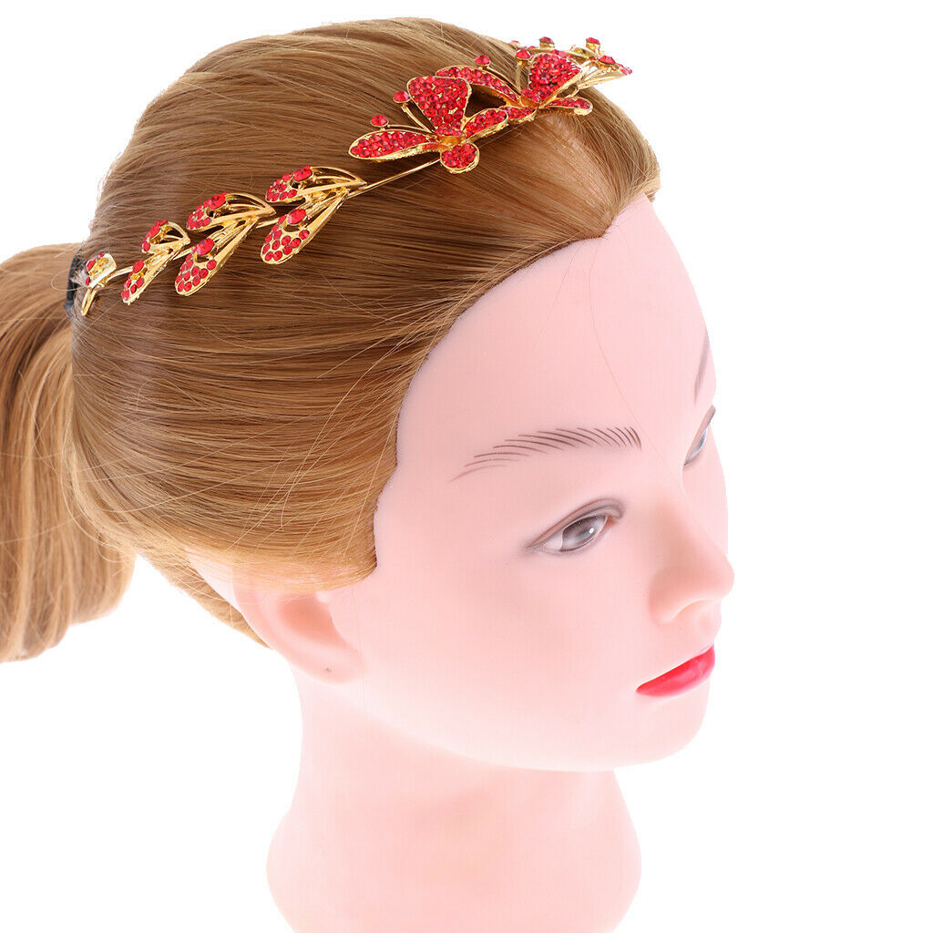 Stunning Crystal Butterfly Tiara Headpiece Headwear Hair Accessories