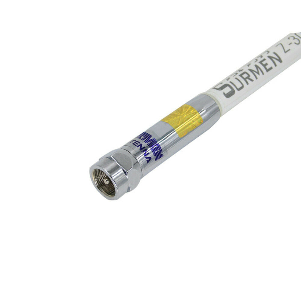 White NEW Fiberglass Mobile Radio Antenna SURMEN Z-300S 144/430 MHz for ICOM