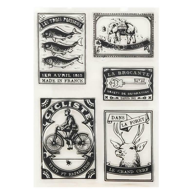 Retro Label Silicone Clear Seal Stamp DIY Scrapbooking Embossing Photo Album