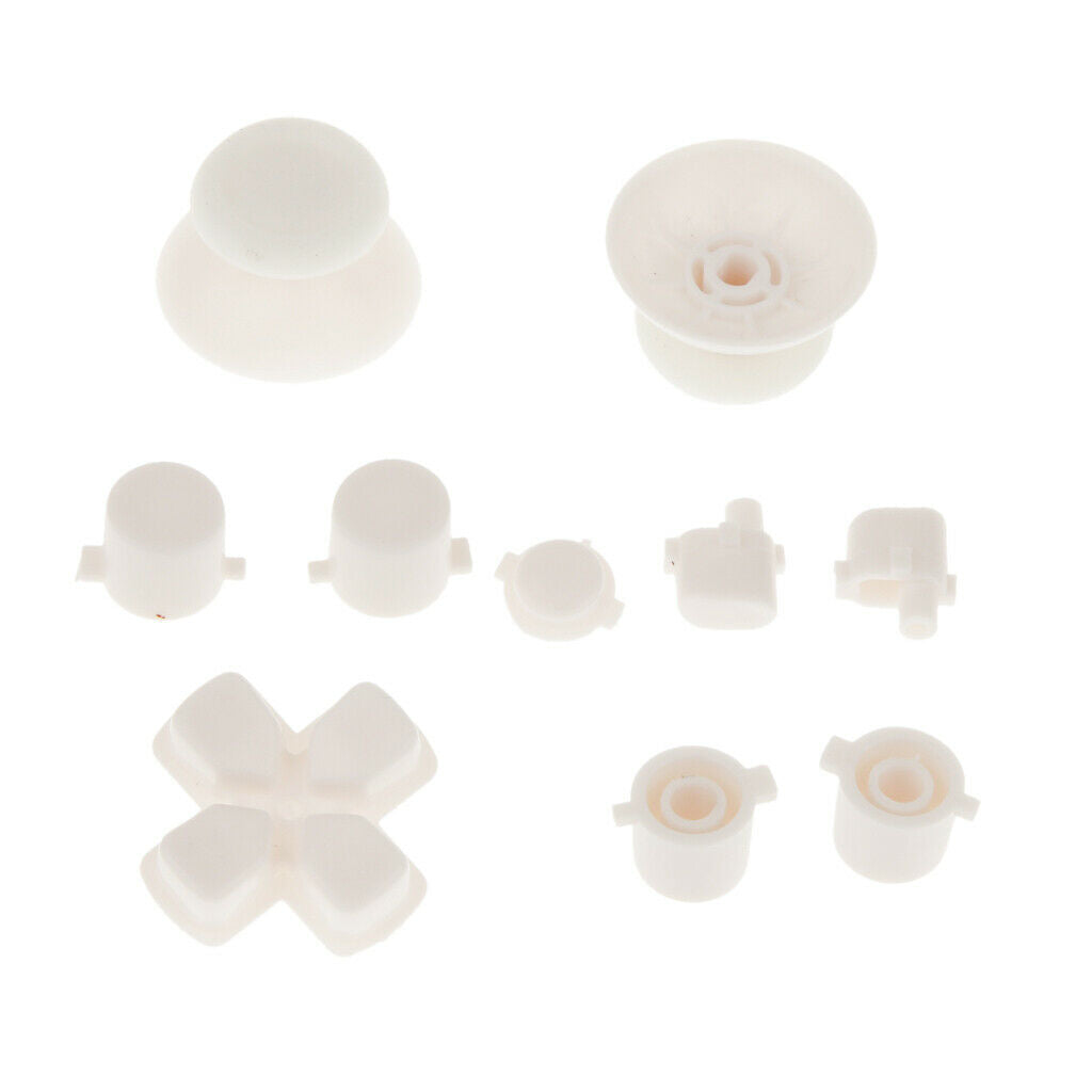 3 Set L2 R2 L1 R1 Grip Caps Buttons for Sony PS4 Controller White+Red+Green