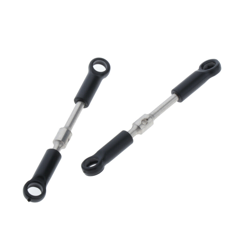 2x Metal RC Car Linkages Pull Rod for Wltoys 144001 1/14 RC Car Buggy Truck