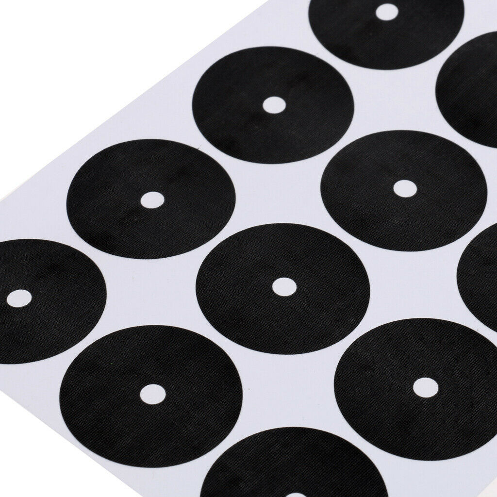 30Pcs/Sheet 3-3.5cm Black Self Adhesive Pool Table Spot Marking Stickers