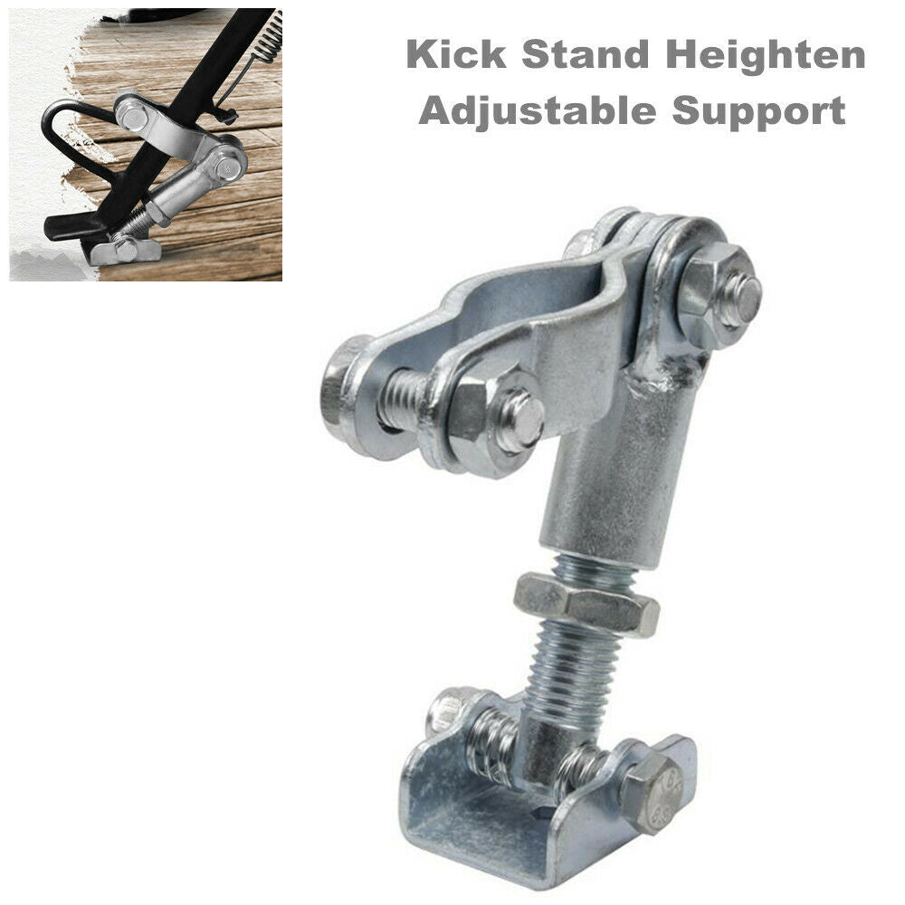 Universal Motorcycle Bikes Adjustable Side Stand Holder Foot Kick Stand Support