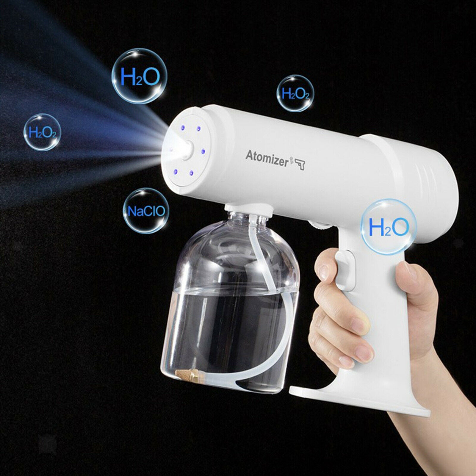 Sanitizer Sprayer Cordless Nano Disinfectant Machine Gun USB Charging 500ml