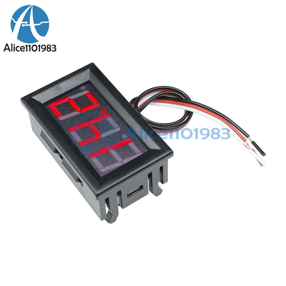 0.56" DC 4.5-30V Red LED Digital Voltmeter Panel Accurate Meter 3 Wire Display