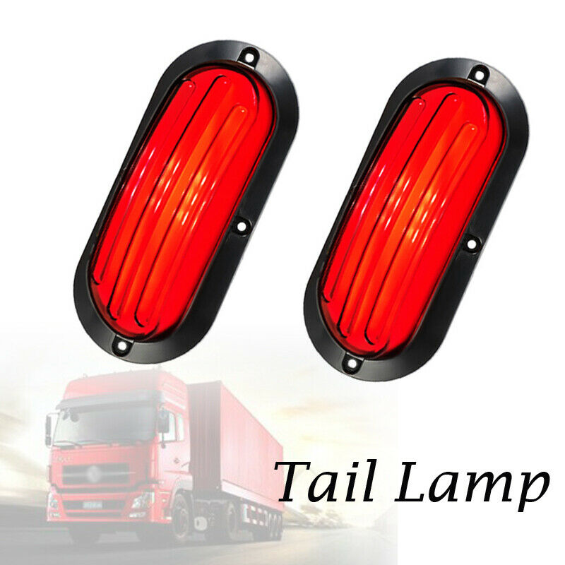 2X 74LED Car Turn Reverse Heavy Truck Tail Lamp Stop Rear Brake Light Red&Yellow