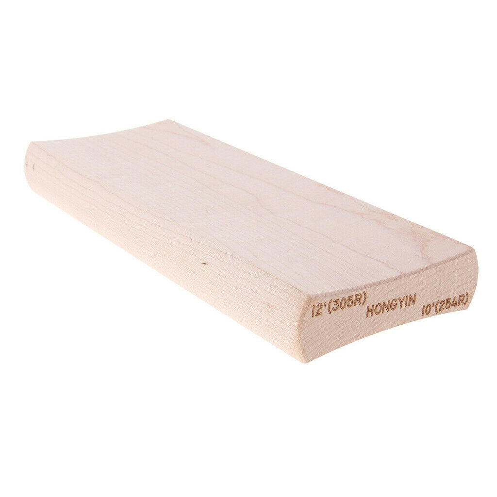 2Pcs Soild Wood Radius Sanding Blocks for Guitar Bass Fret Leveling Fingerboard