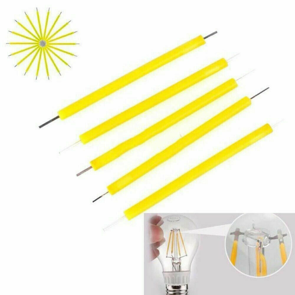 10X Super Bright COB LED Solar Filament Bulb Candle Light Home Lamp Source 3V