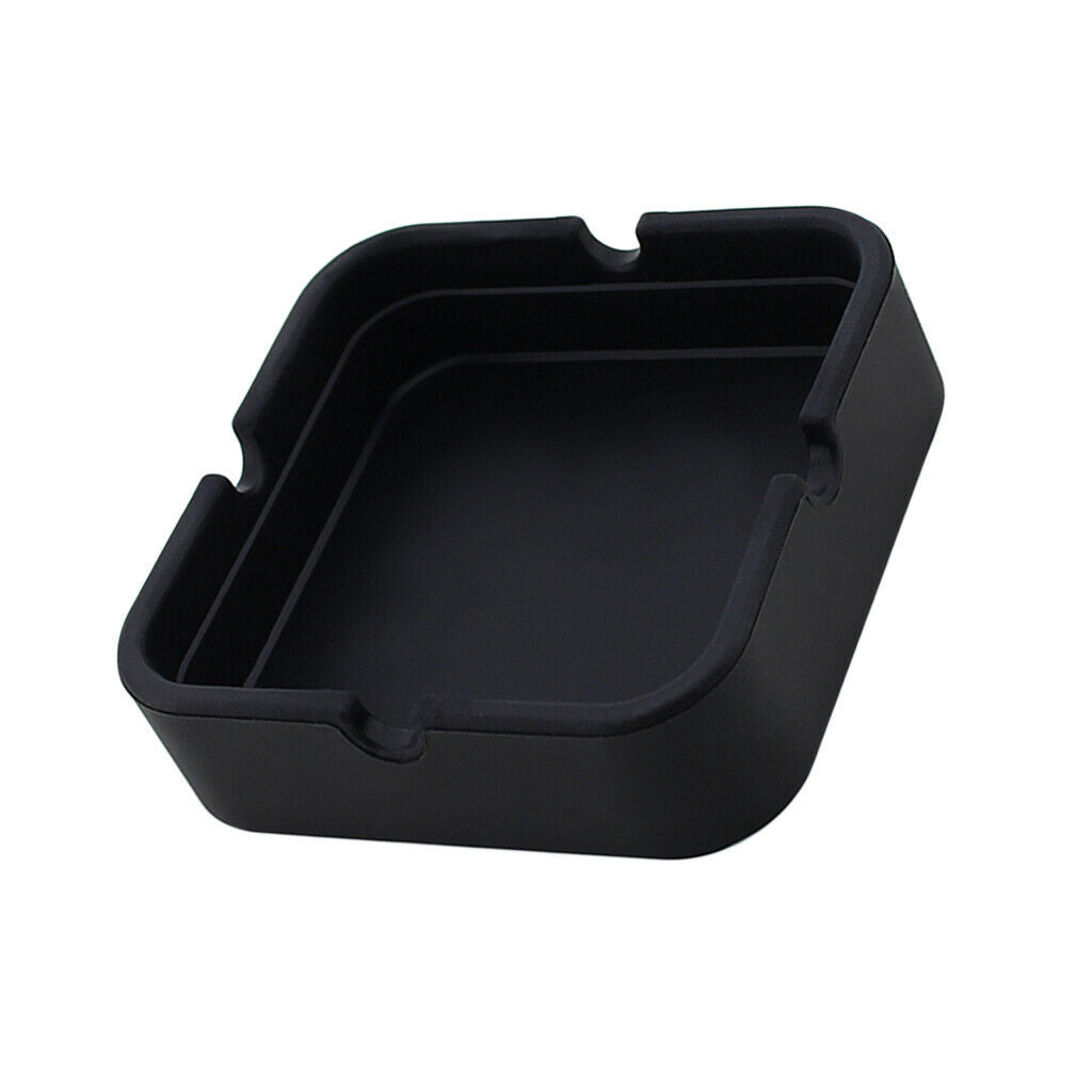 Silicone Ashtray Cigarette Ash Tray Pub Plastic Ashtray Garden Black