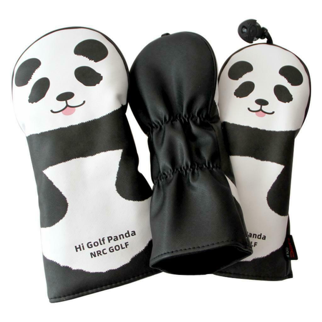 3pcs Golf Club Head Covers Golf Wood Driver Head Protective Replacement Part