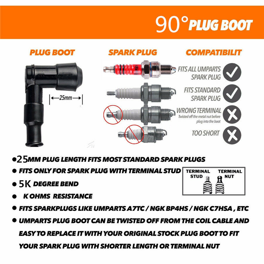 Ignition Coil For 50cc-250cc ATV Go Kart Moped Chinese Motor Dirt Bike Scooter