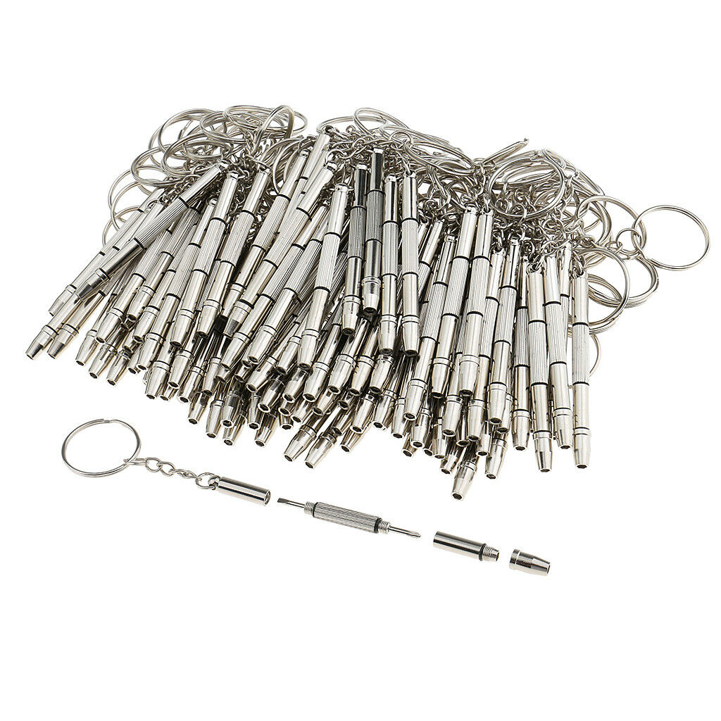 Lot 100 Ptotable 4 in 1 Eyeglass Sunglass Frame Repair Kit Screwdriver Tool