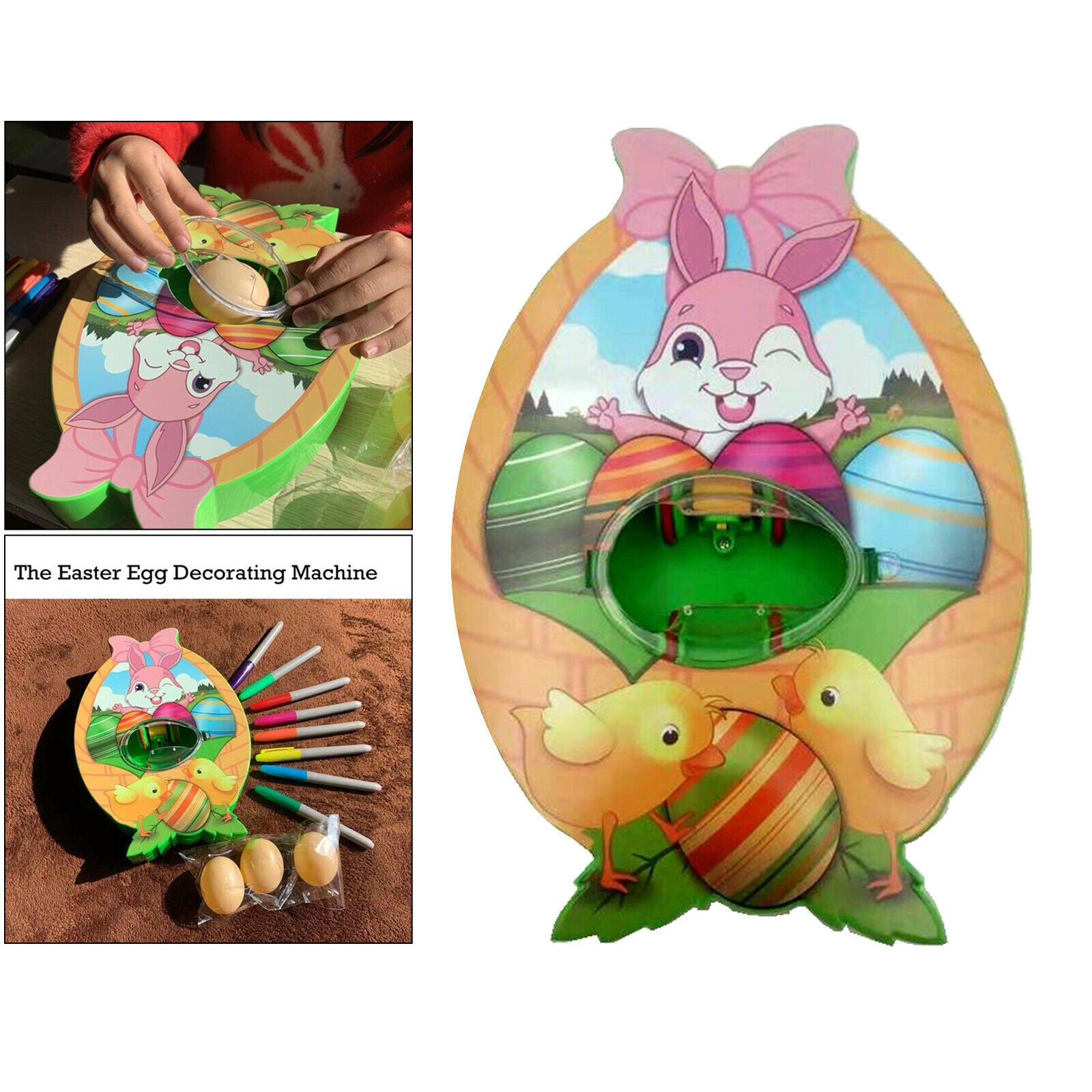 12PCS Easter Egg Decorator Egg Decorations DIY Painting Toys Birthday Gift