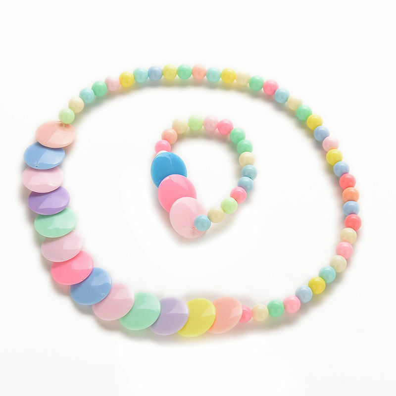 Candy Colors Cute Girl Children Jewelry Bubblegum  Necklace Brace lyLDUKL.l8