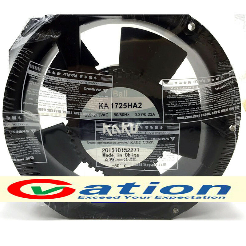 For KAKU KA1725HA2 17cm AC220V full metal axial flow waterproof cooling fan