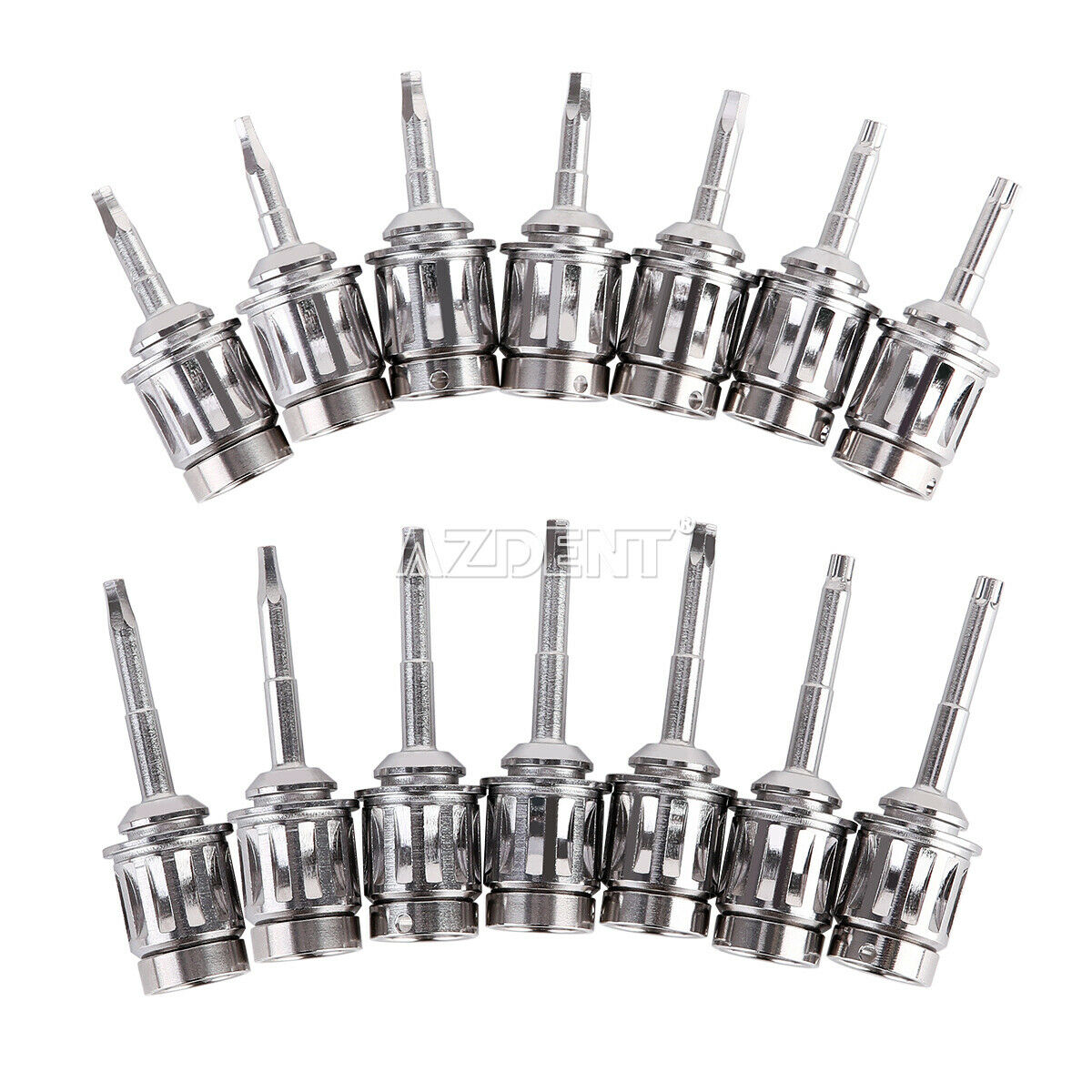 Dental Torque Wrench Ratchet 10-70NCM 14pc Drivers Medical Grade Stainless Steel