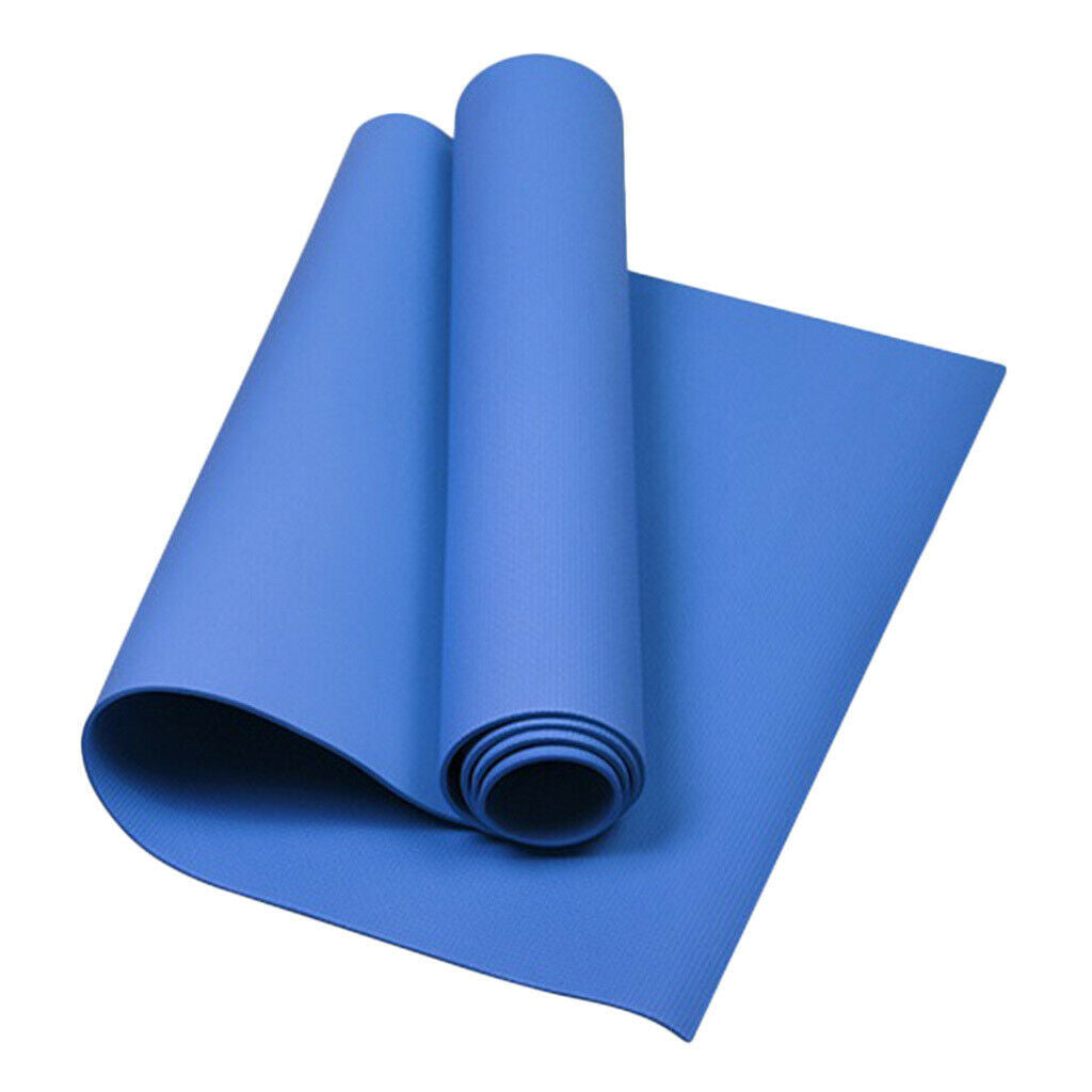 2 Pieces 4mm Yoga Mat Fitness Exercise Gym Cushion for Pilates Picnics