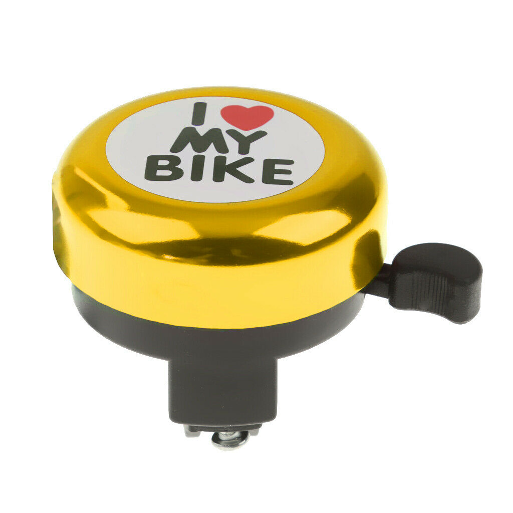 2 Pieces Blue+Golden Aluminum Handlebar Scooter Bicycle Bell Kids Alarm