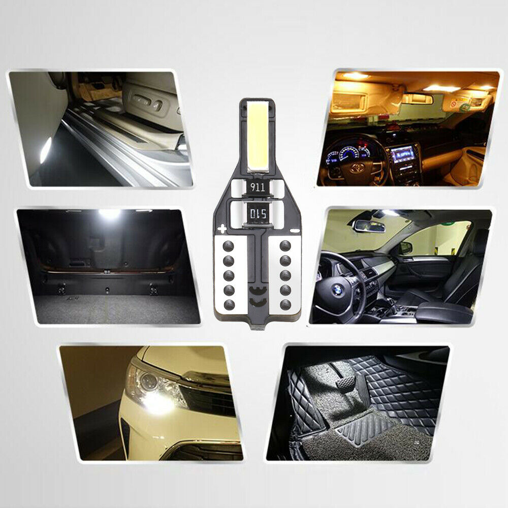 10X T10 501 194 W5W 2SMD LED Car HID White CANBUS Error Free Wedge Light Bulb WL