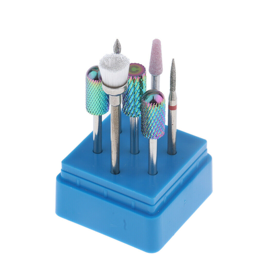 7-in-1 Carbide Nail Bits Polishing Grinding Head for Electric Drill Machine