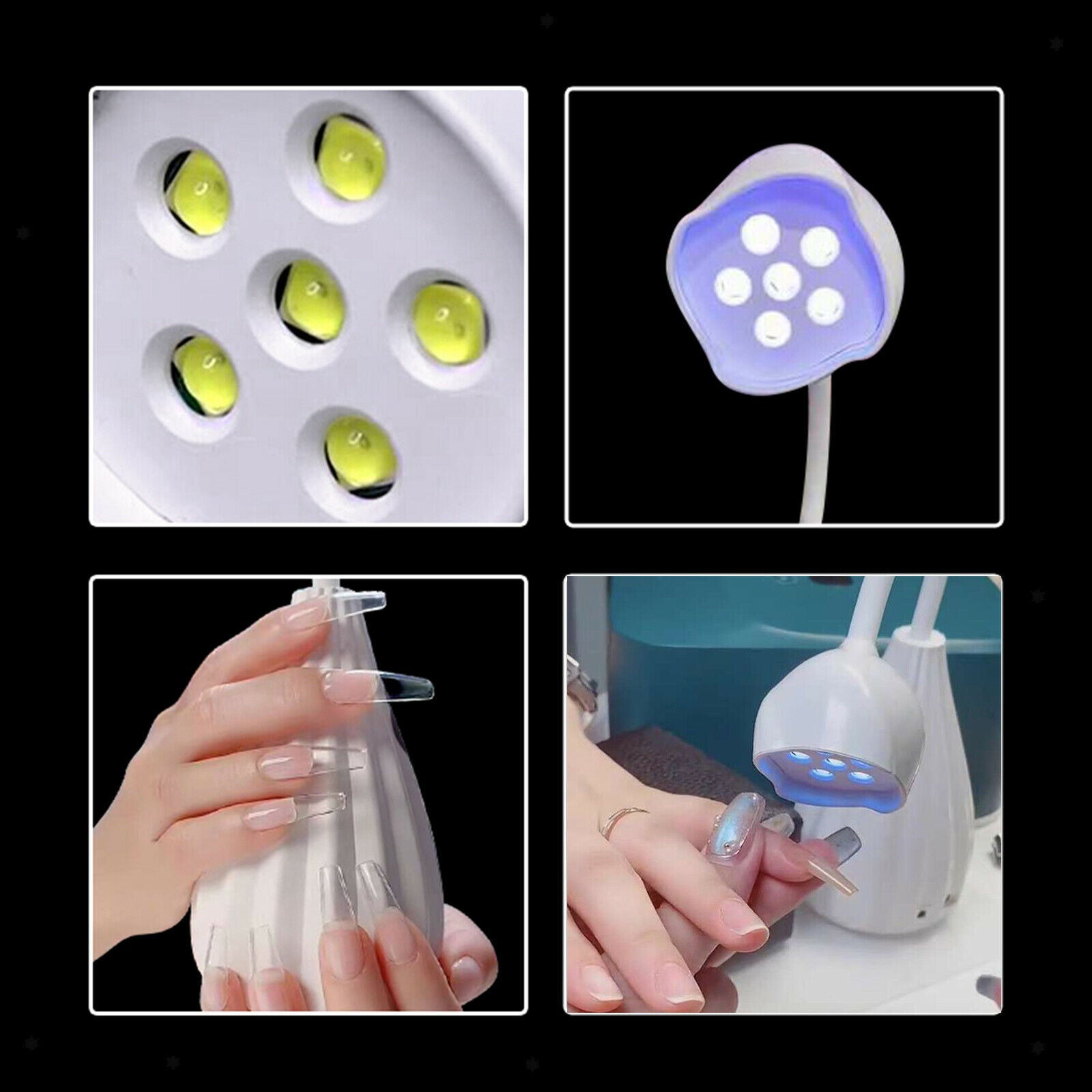 Portable LED Nail Lamp Nail Dryer USB Charging Beauty Tools for Nail Art