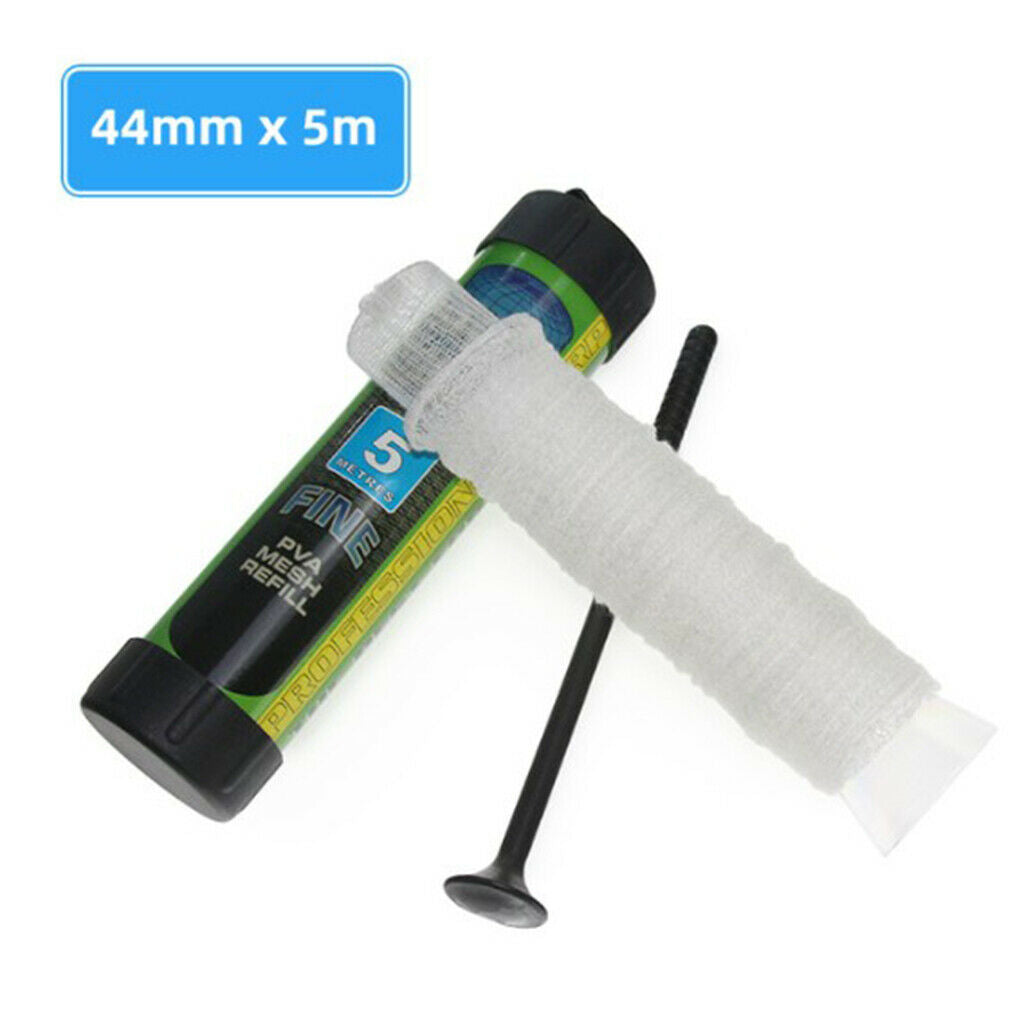 2x 5m 44mm PVA Water-Soluble Fishing Bait Net Universal for Solid Baits