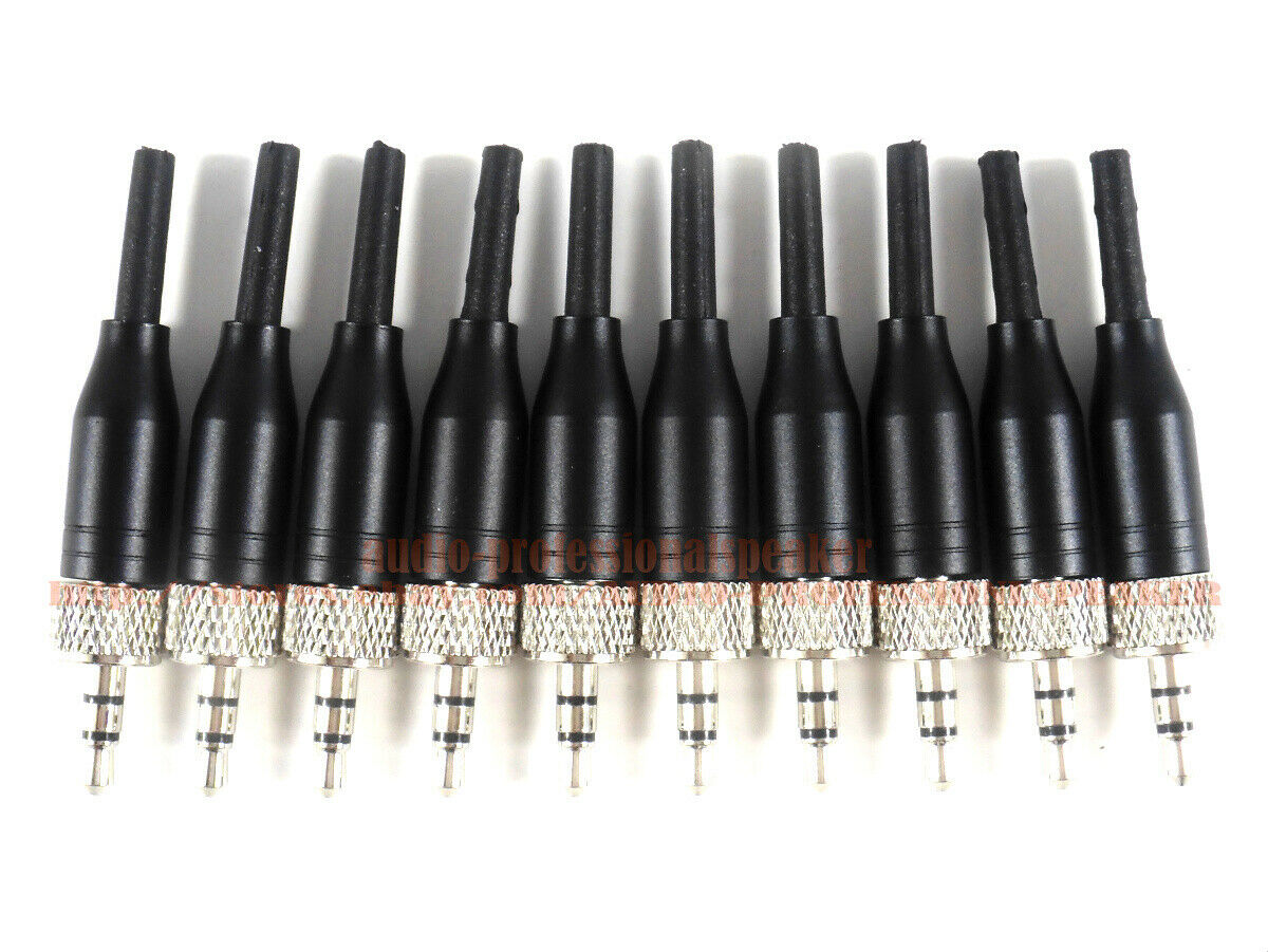 10x 3.5mm 1/8 Screw Lock Stereo DIY Connector  for Sennheiser Sony Headset