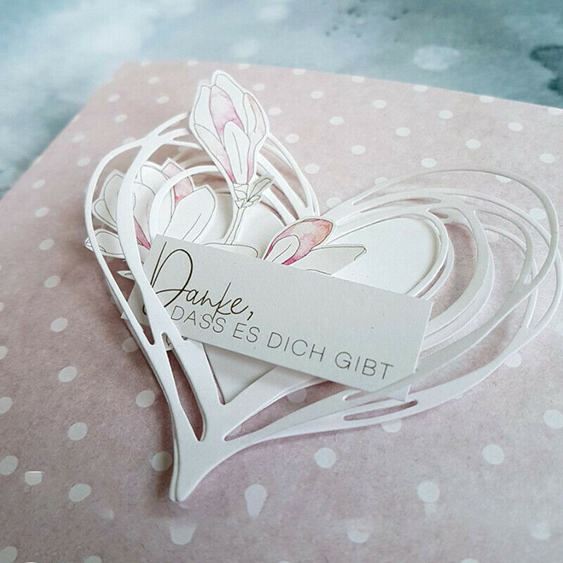 Love Heart Metal Cutting Dies Stencil for DIY Scrapbooking Paper Card Dec.l8