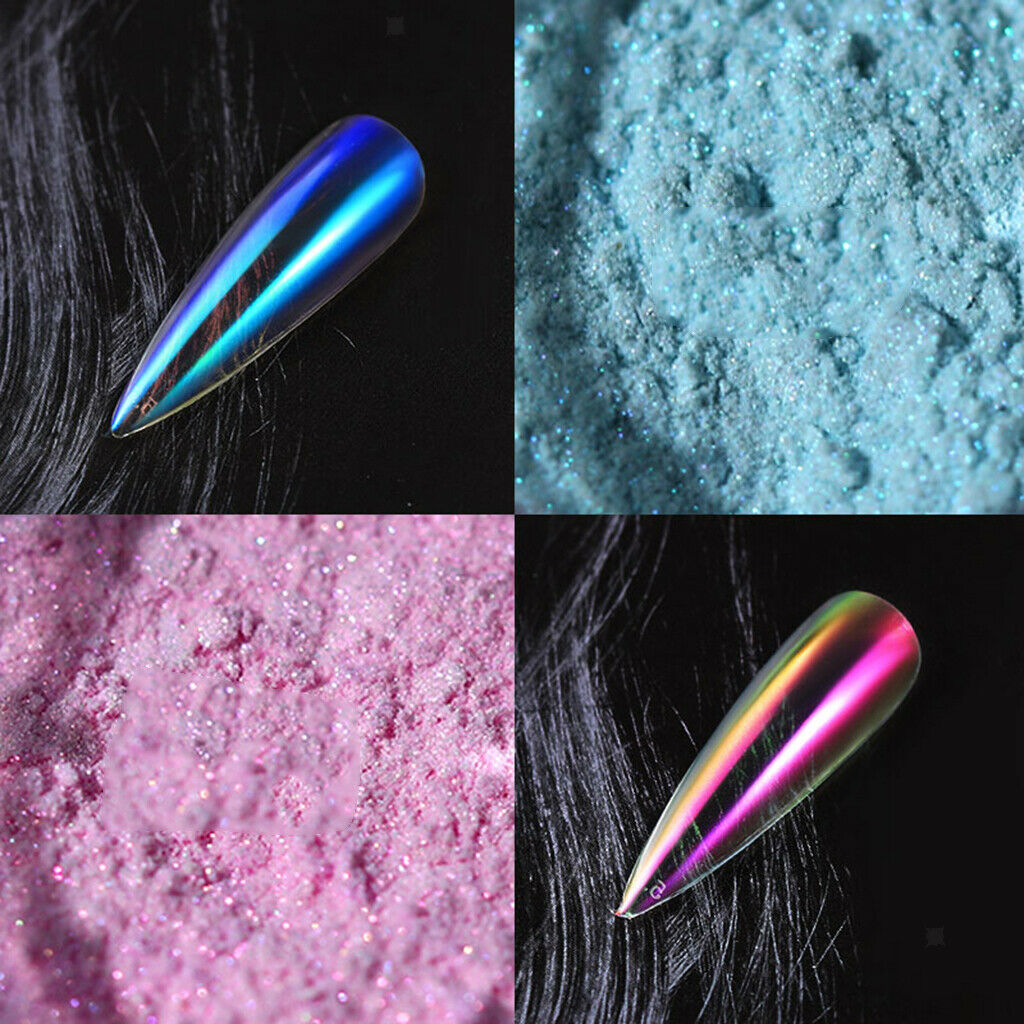6Pieces Mermaid Dust Powder Ornaments Set Tools Crafts for Personal Use