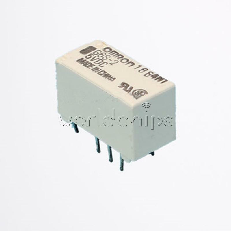5PCS New 5V G6S-2-5VDC Relay 2A 250V AC DC 220V 8PIN for Omron Relay