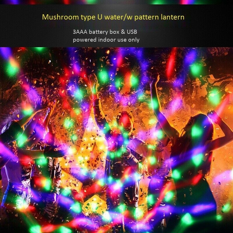 Projection Lamp Colorful Rotating Night Light Spin Starry Sky Children Kids BaH1